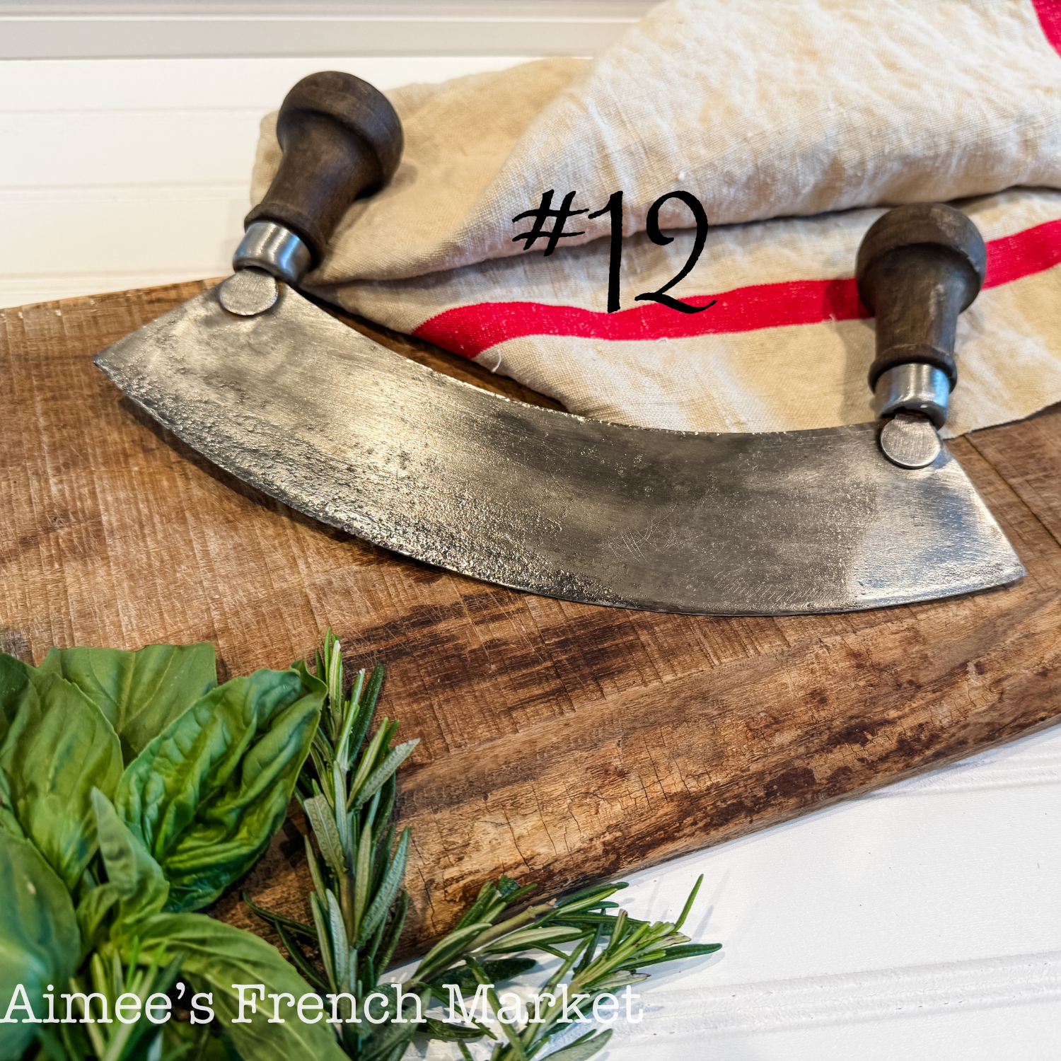 Vintage Herb Chopper/Mezzaluna/Hachoirs - c. 1920 (New Styles - July 2025)