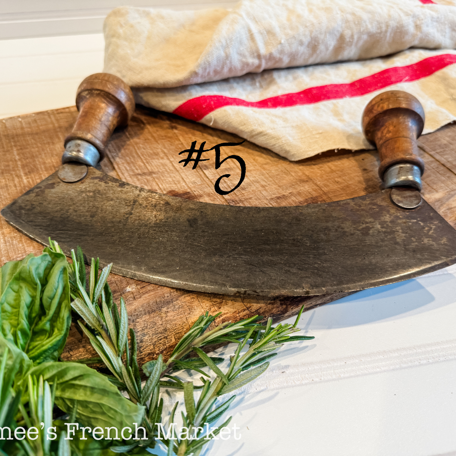Vintage Herb Chopper/Mezzaluna/Hachoirs - c. 1920 (New Styles - July 2025)