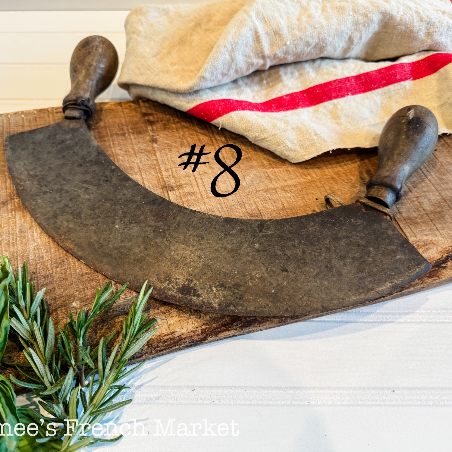 Vintage Herb Chopper/Mezzaluna/Hachoirs - c. 1920 (New Styles - July 2025)
