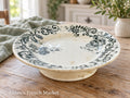 Antique French Cake Plate — Choisy-le-Roi Sévigné Terre de Fer, circa 1900