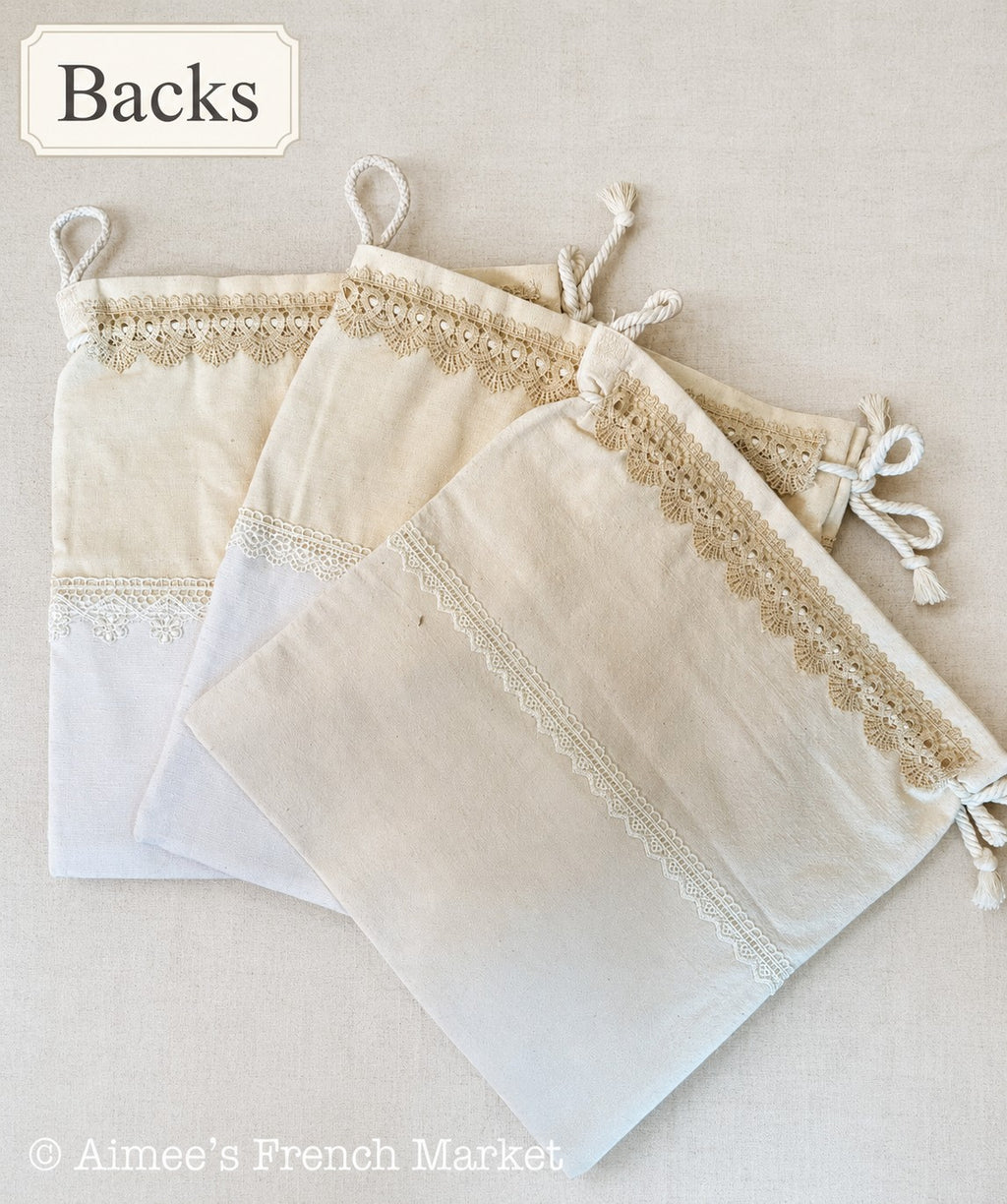 Handmade French Pochon Bag, One of a Kind Drawstring Storage Pouch, Arles Provence - 8 Different Styles, Hurry!