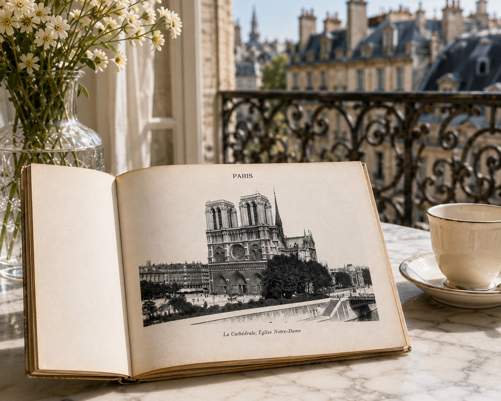 Antique Paris Souvenir Album — Vues de Paris, circa 1900–1910