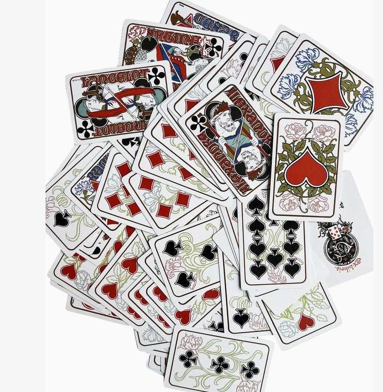 French Art Nouveau Playing Cards – G. Quenioux 1900 Paris Exposition Reproduction Deck
