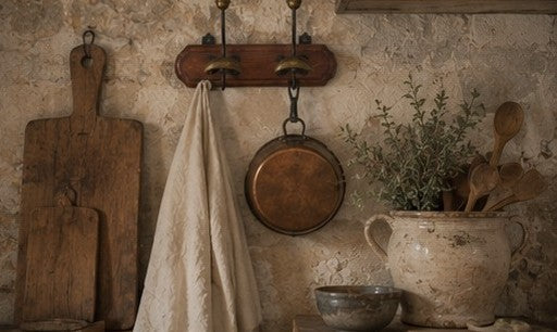 Antique French Hat and Coat Rack, Wooden Porte-Manteaux, French Entryway Decor, c. 1900