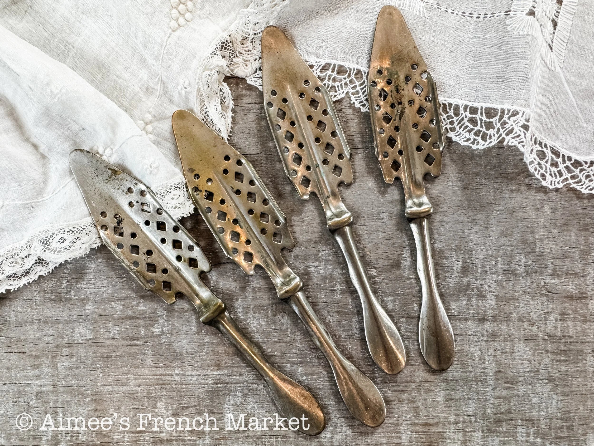French Vintage Absinthe Spoons