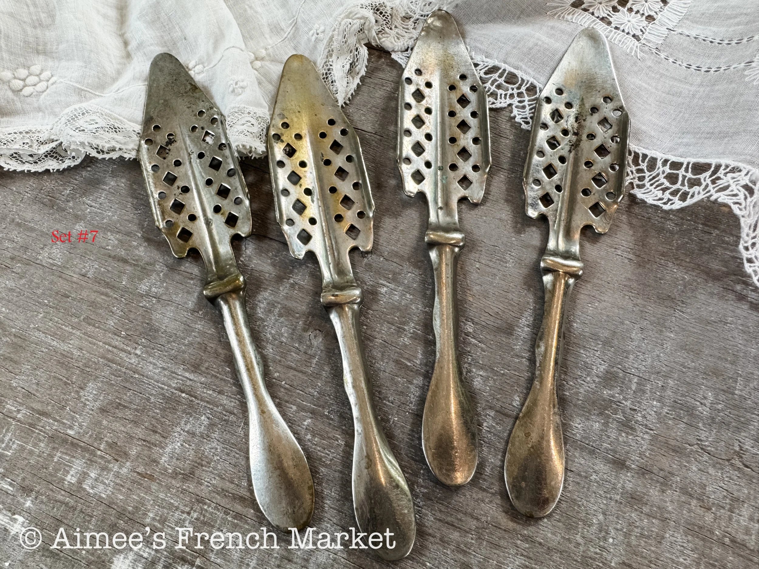 French Vintage Absinthe Spoons