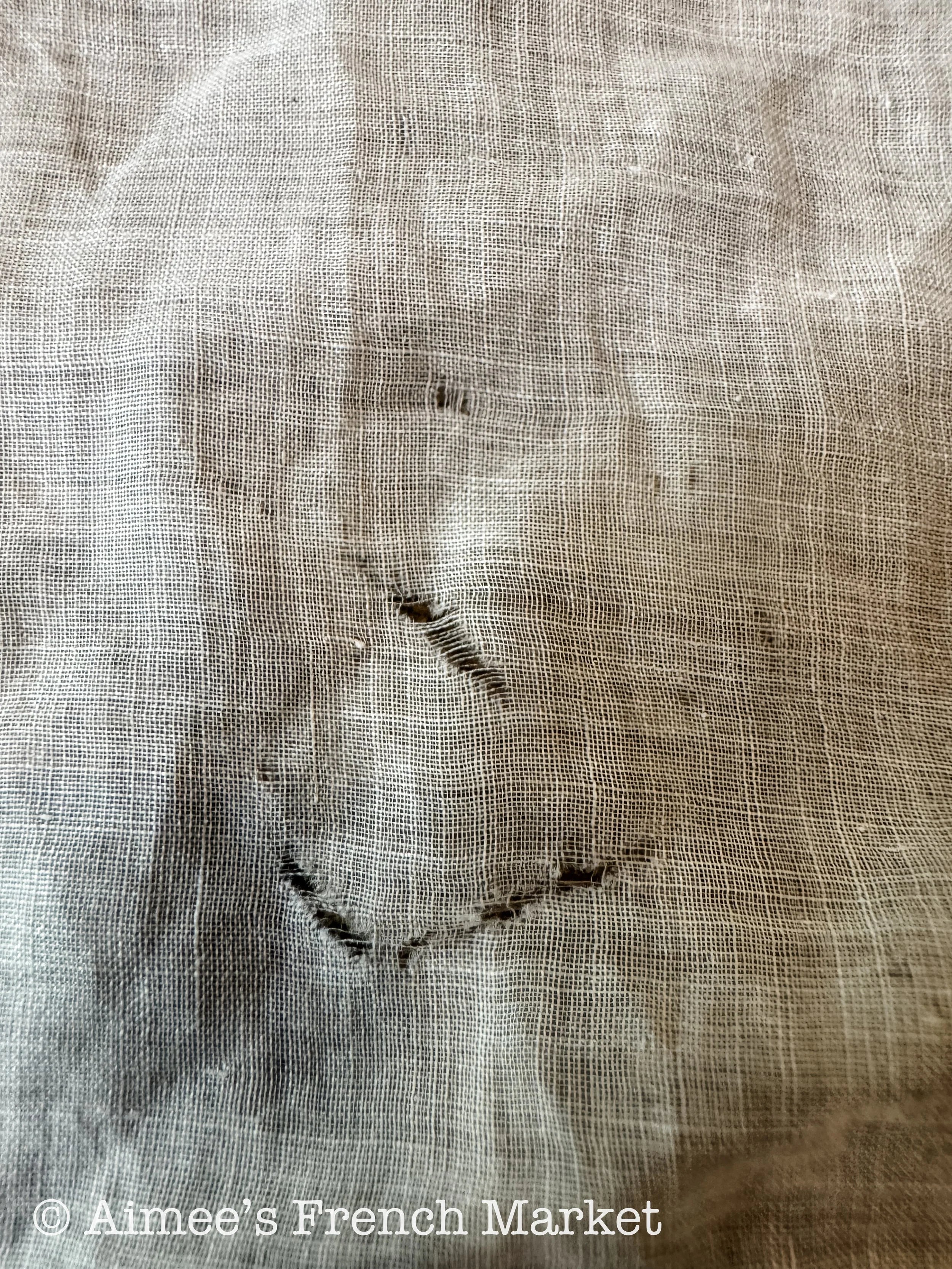 Vintage Elegance: Antique French Handmade Handkerchief, great for bride