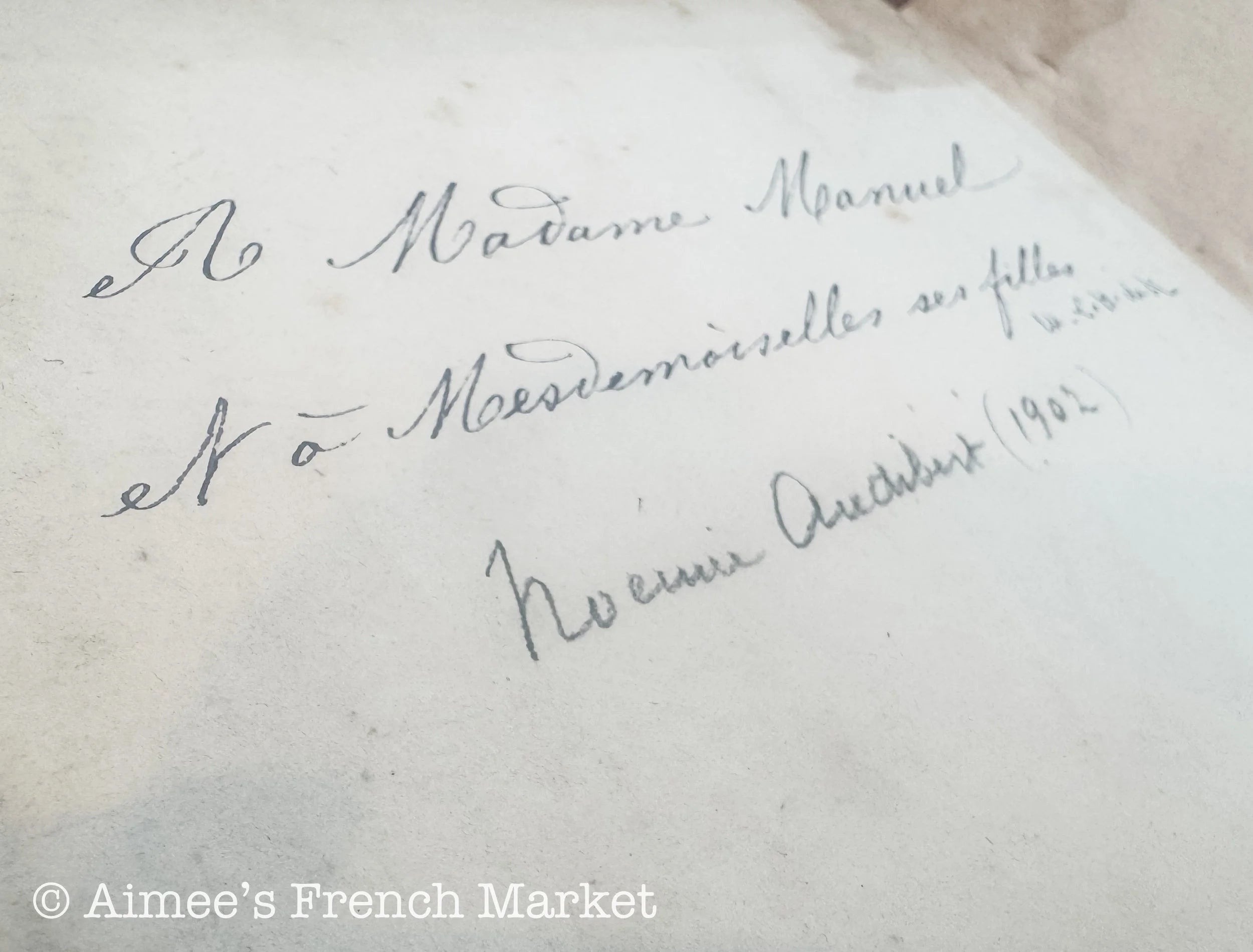 Antique Agenda from Le Bon Marche Dept Store in Paris, 1903 - Agenda/Diary/Calendar/Workbook