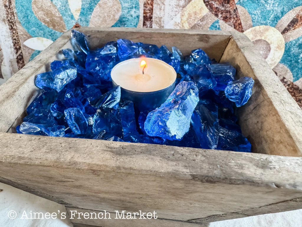 Vintage French Square Wooden Planters Jardinières – Rustic Farmhouse French Country Decor