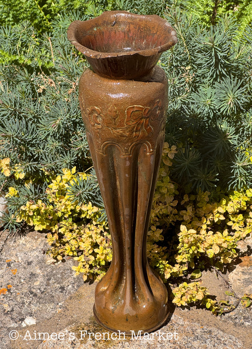 WWI Trench Art Vase - Large (13.5") - Canon de campagne