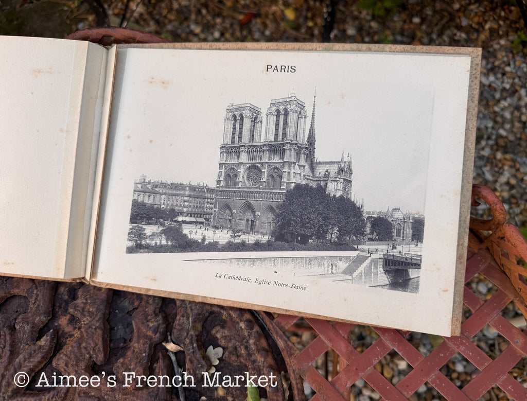 Antique Paris Souvenir Album — Vues de Paris, circa 1900–1910