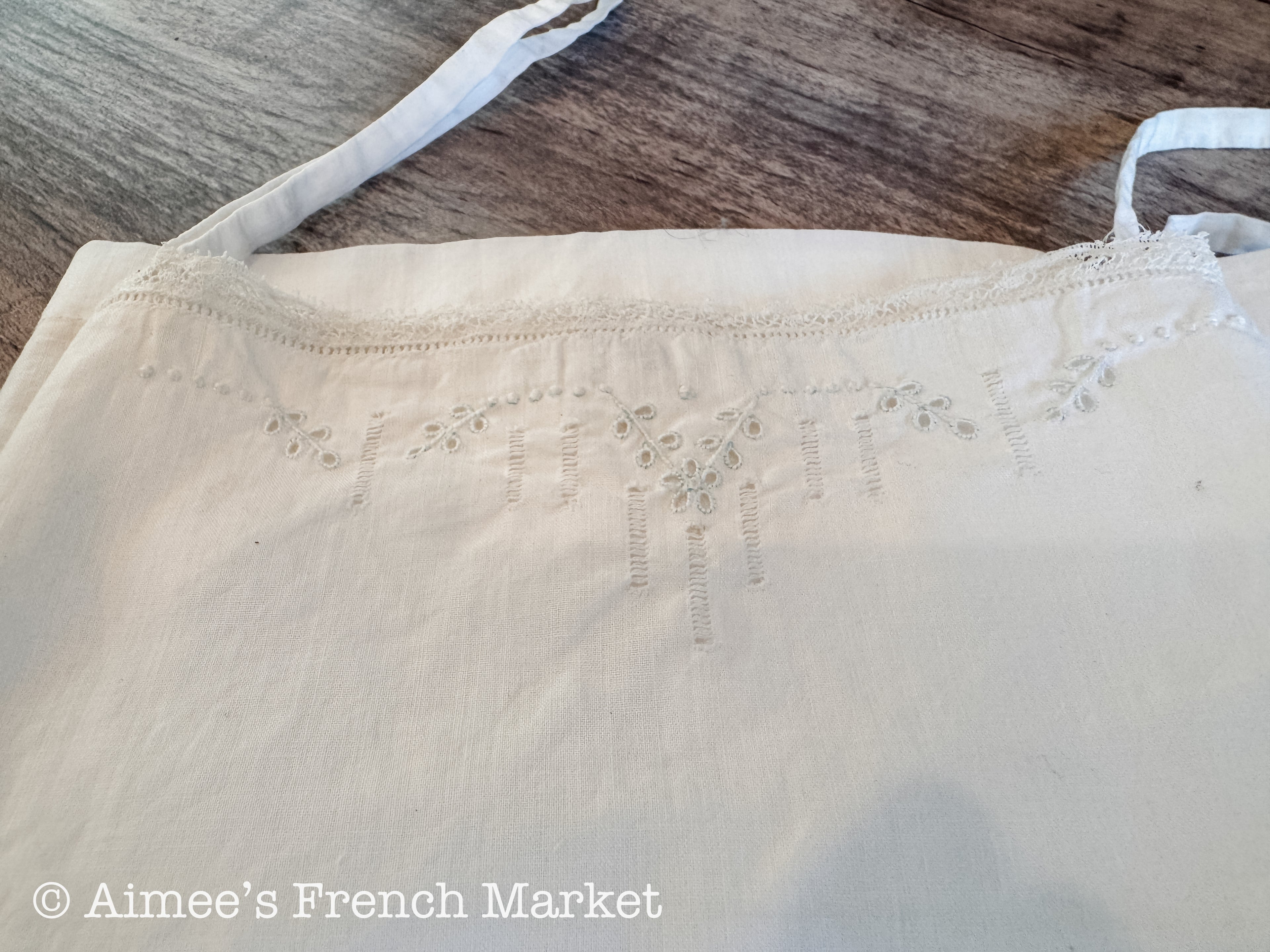 1930s Vintage French Camisole Top, Hand Sewn French Lingerie, French Layering Top, Art Deco
