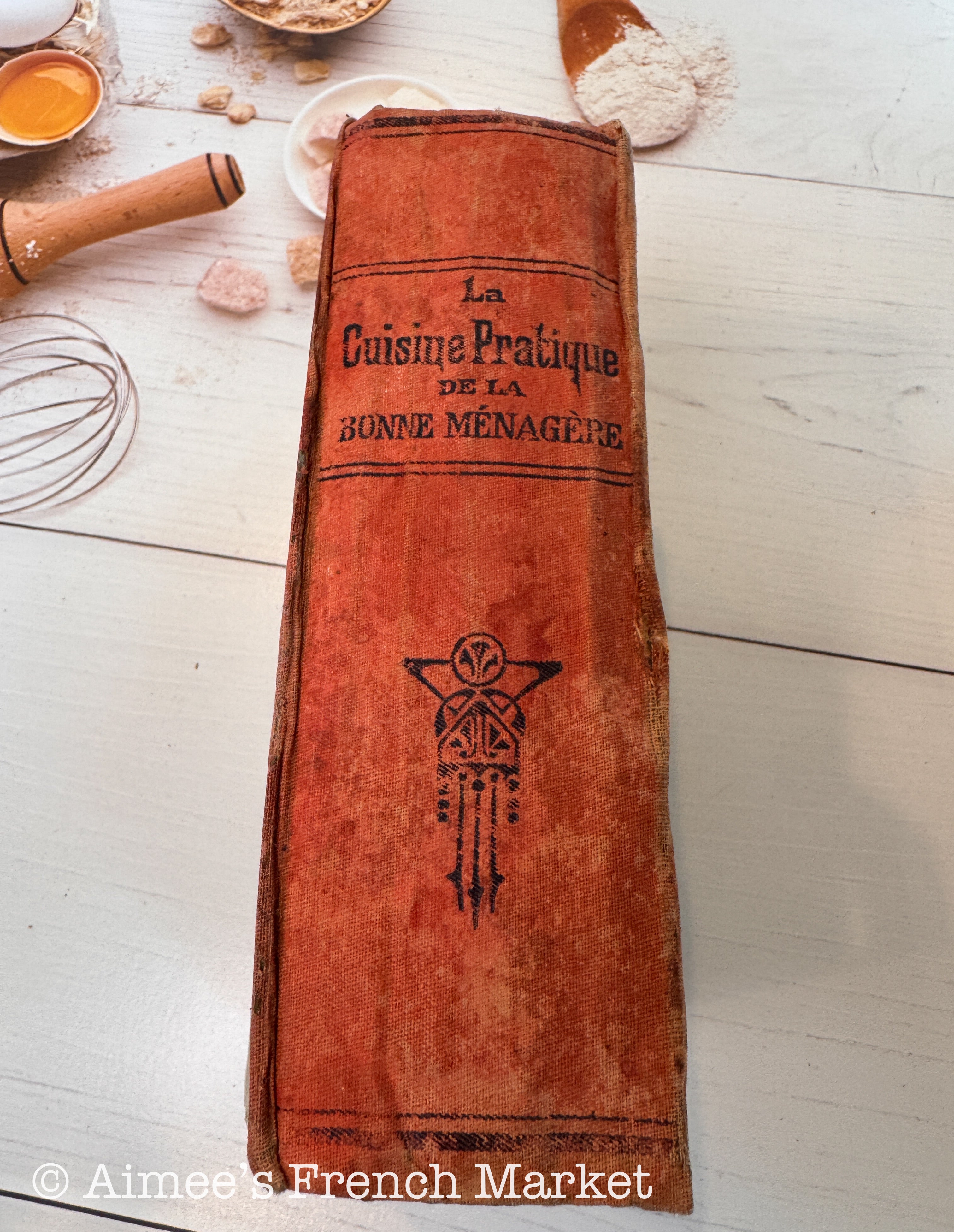 Antique French Cookbook Cuisine Pratique de la Bonne Ménagère, Illustrated, c. 1910