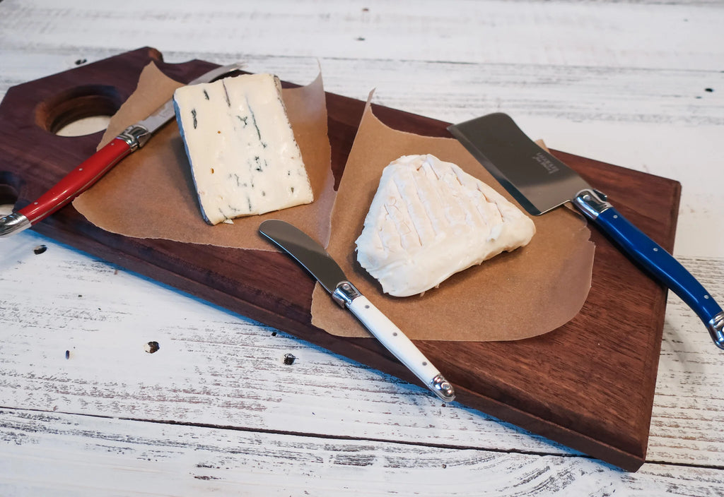 Laguiole Cheese set in French colors - Jean Dubost