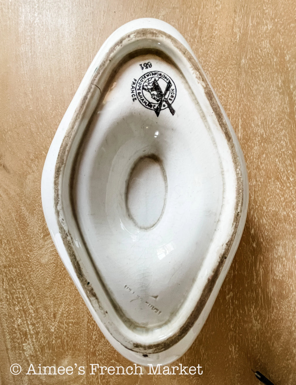 Vintage Saucier/Gravy Boat from Moulin des Loups & Hamage, c.1930-1940s