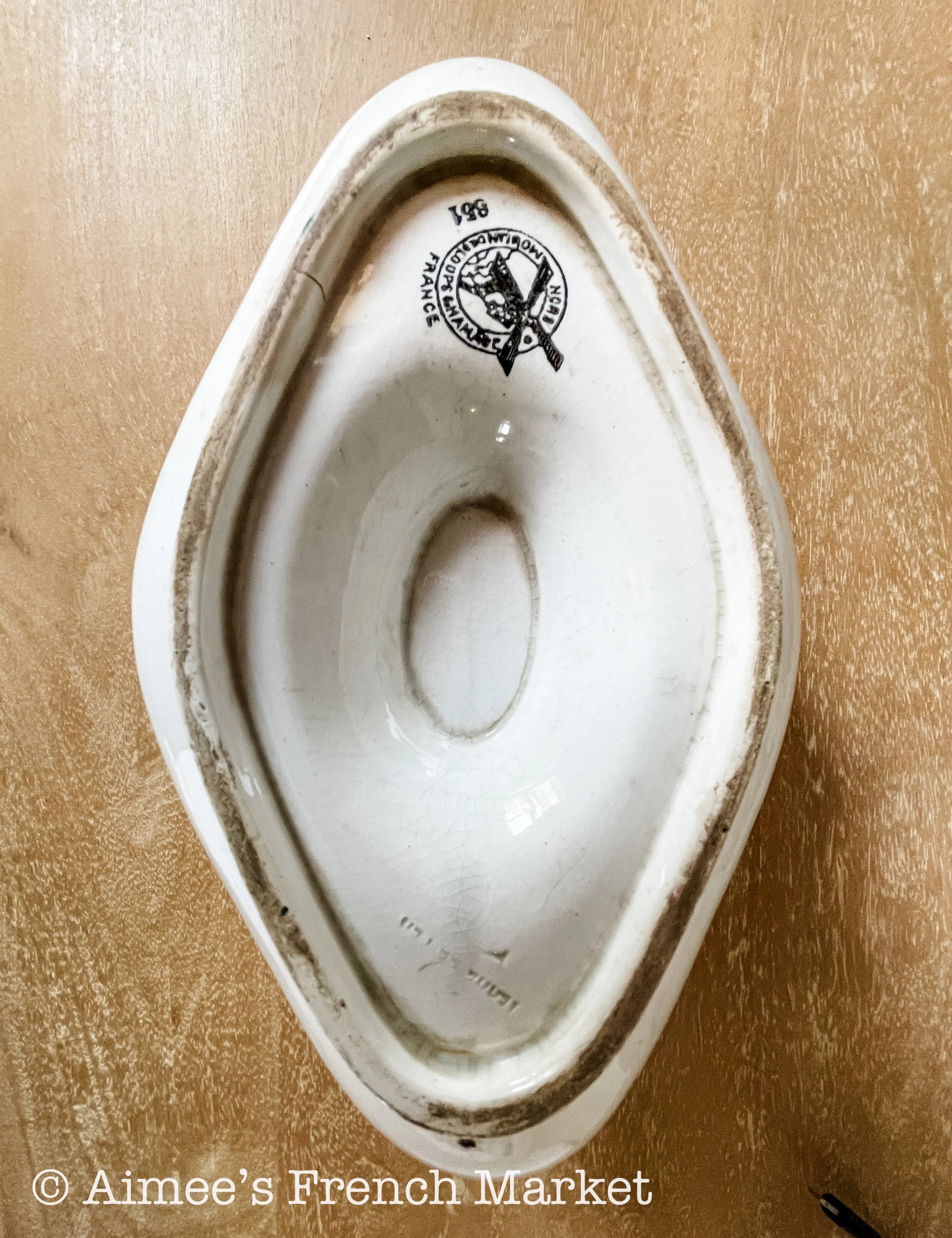 Vintage Saucier/Gravy Boat from Moulin des Loups & Hamage, c.1930-1940s