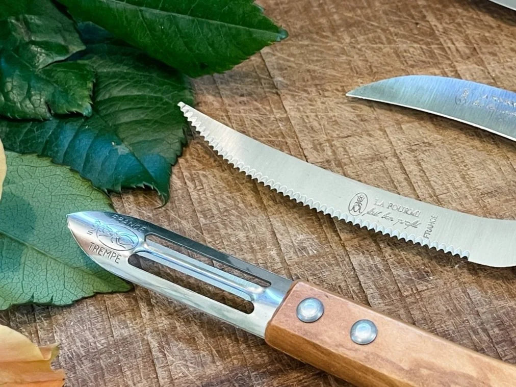 Kitchen Tool Set with Olive Wood Handles - Made in the "Knife Capital of France"