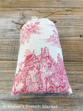 French Toile Sachets, Handmade in Provence, Traditional Style