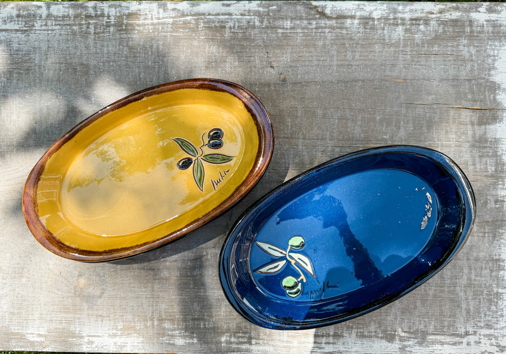 French Terra Cotta Aperitif Plates from Provence