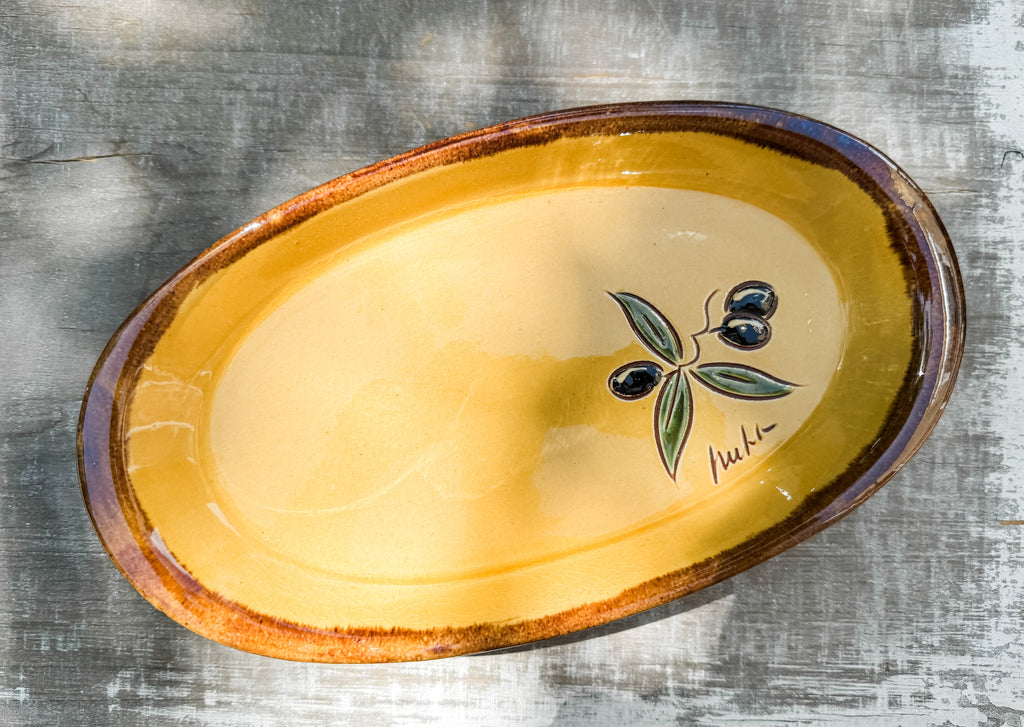 French Terra Cotta Aperitif Plates from Provence