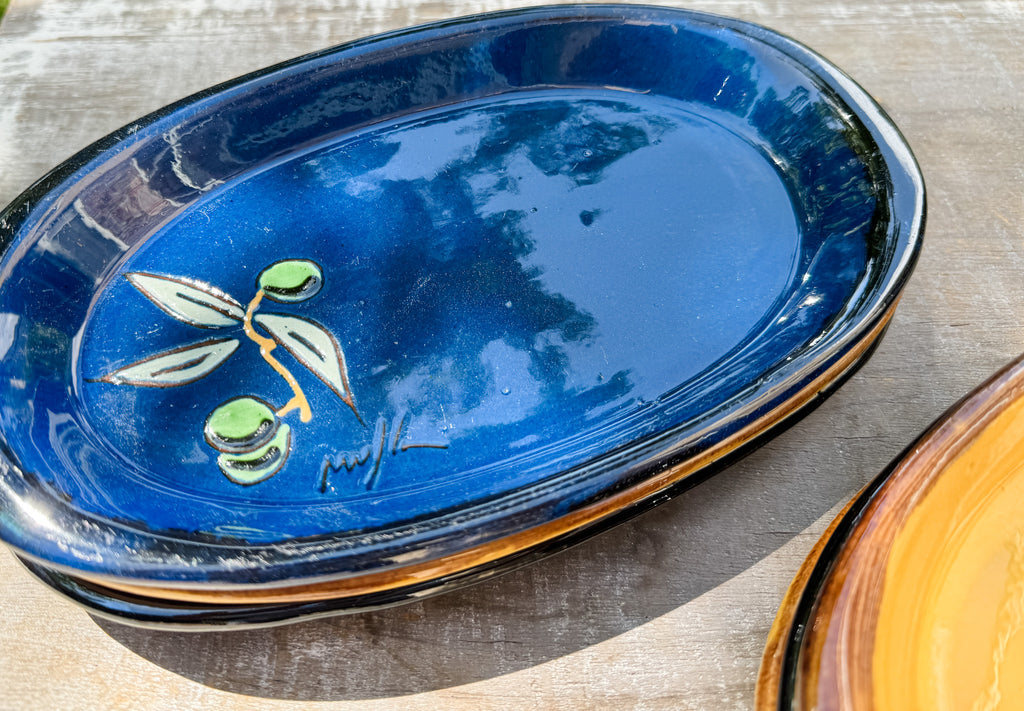 French Terra Cotta Aperitif Plates from Provence