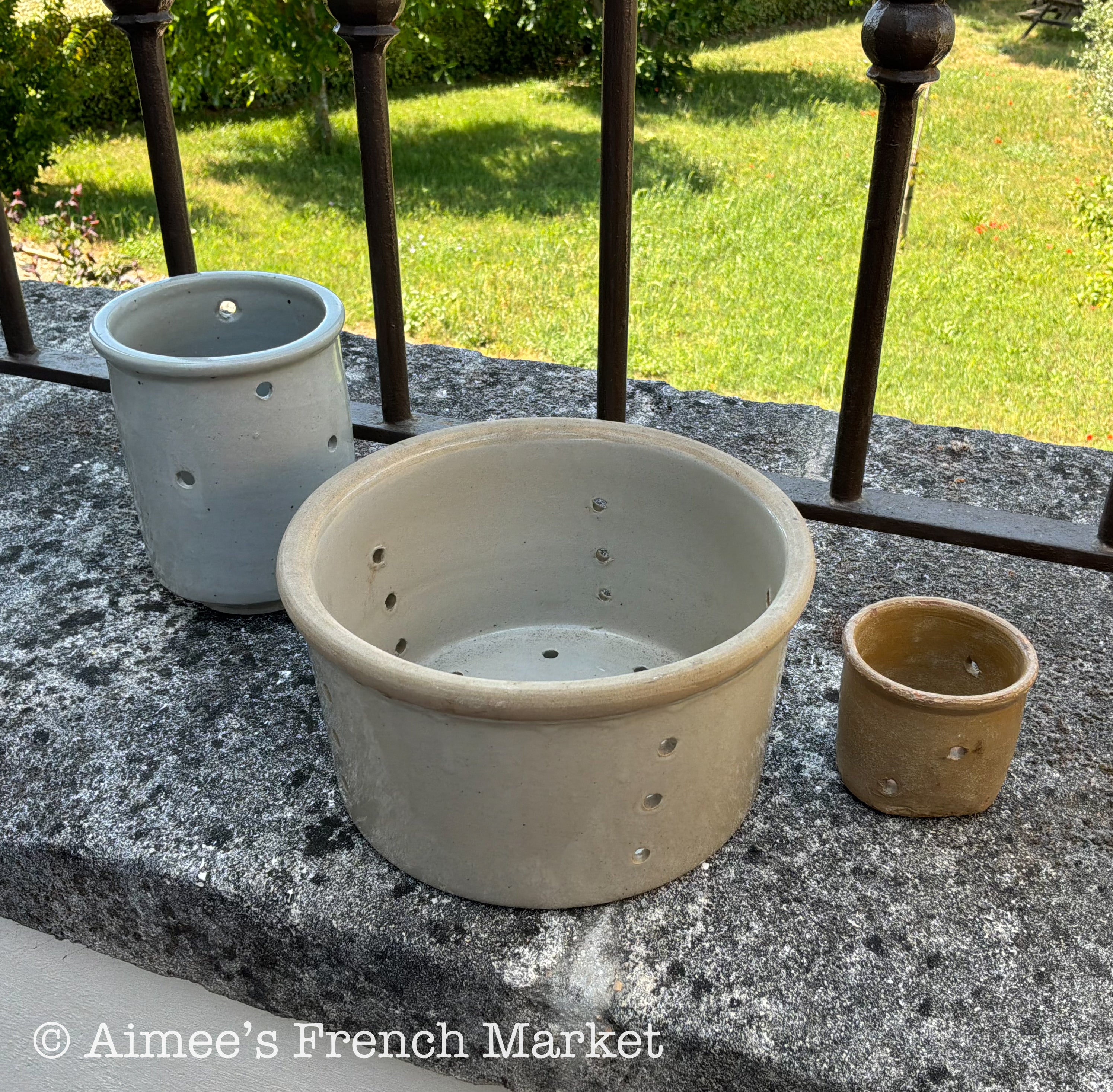 Vintage Earthenware Cheese Strainers - New Ones Available