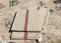 French Vintage Towels - Quintuple/Five Stripes, c. 1920