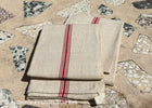 French Vintage Towels - Quintuple/Five Stripes, c. 1920