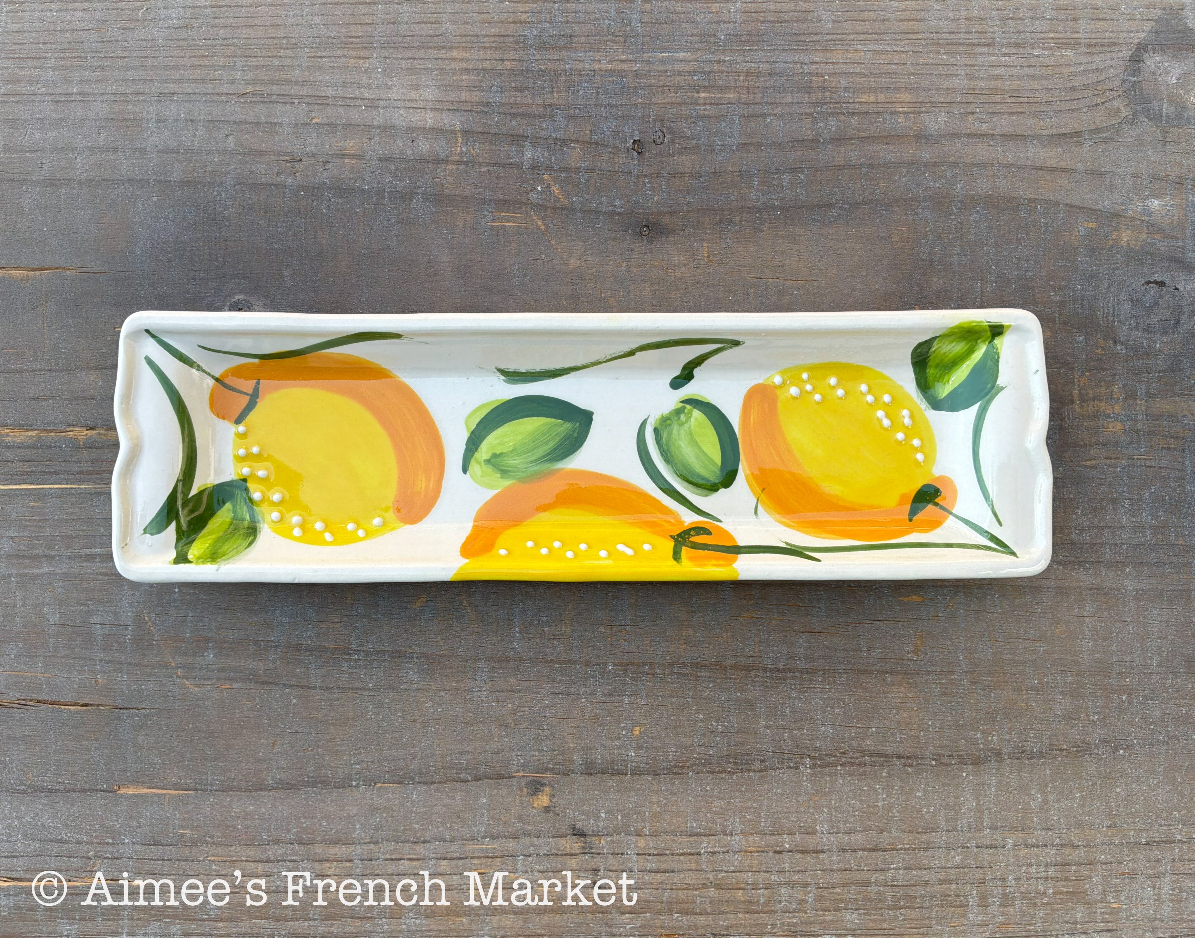 French Lavender Cracker Dish, Charcuterie/Appetizer Plate or Spoon Rest
