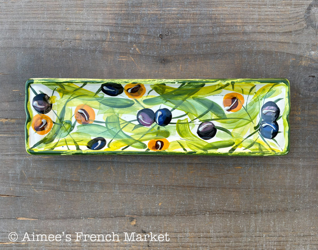French Lavender Cracker Dish, Charcuterie/Appetizer Plate or Spoon Rest