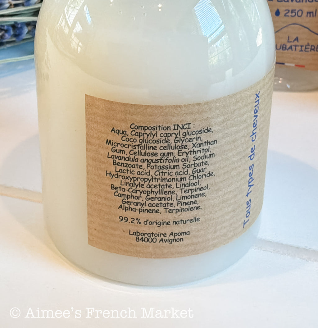 Organic Lavender Shampoo from Provence, France