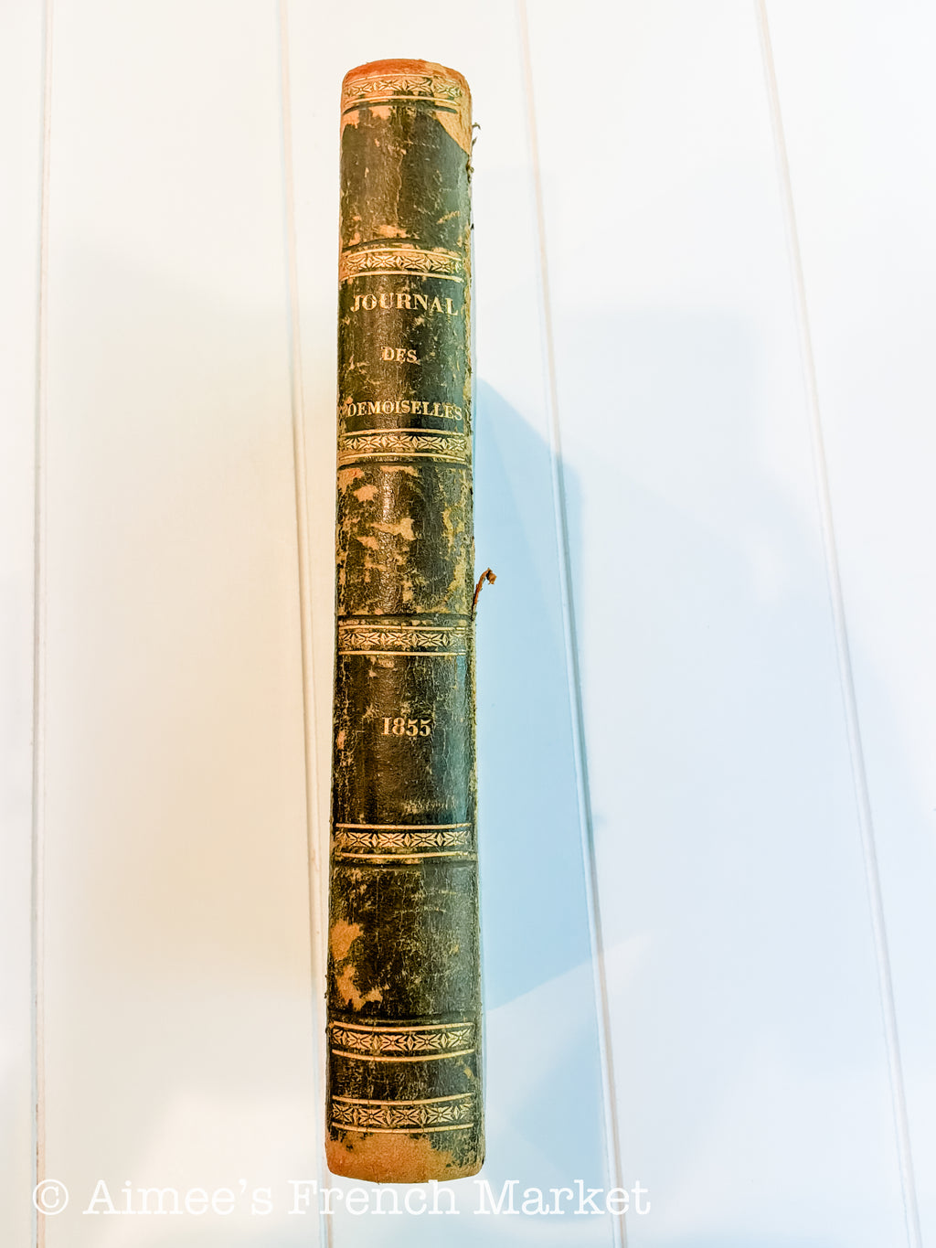 Extraordinary Pair of Antique French Bound Journal des Demoiselles, Paris, 1855 (year of the Exposition Unservsalle) and 1856, with family Provenence