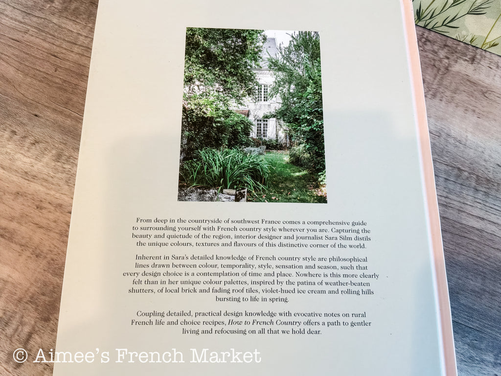 Hardback Copy - "How To French Country" by Sarah Slim (English version)