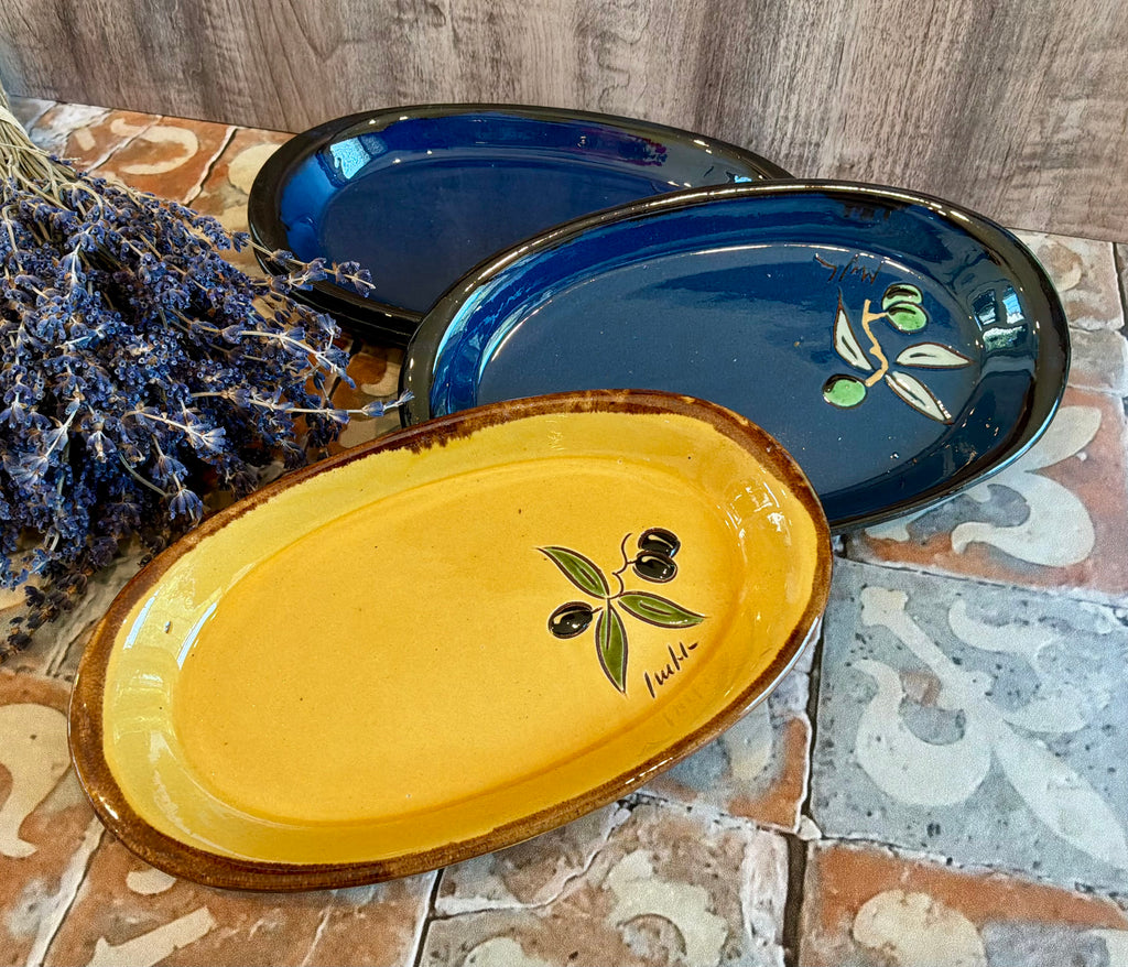French Terra Cotta Aperitif Plates from Provence