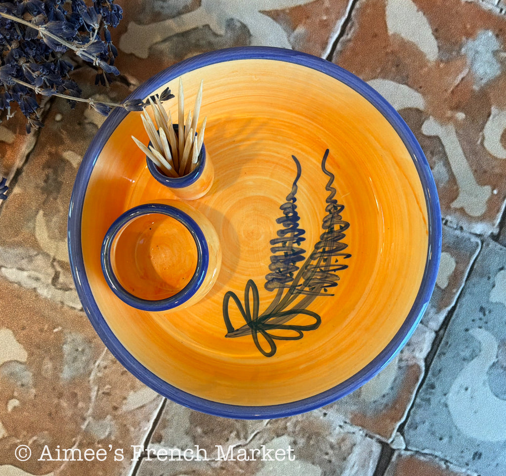 20% off - Repaired - French Aperitif/Olive Dish from Provence