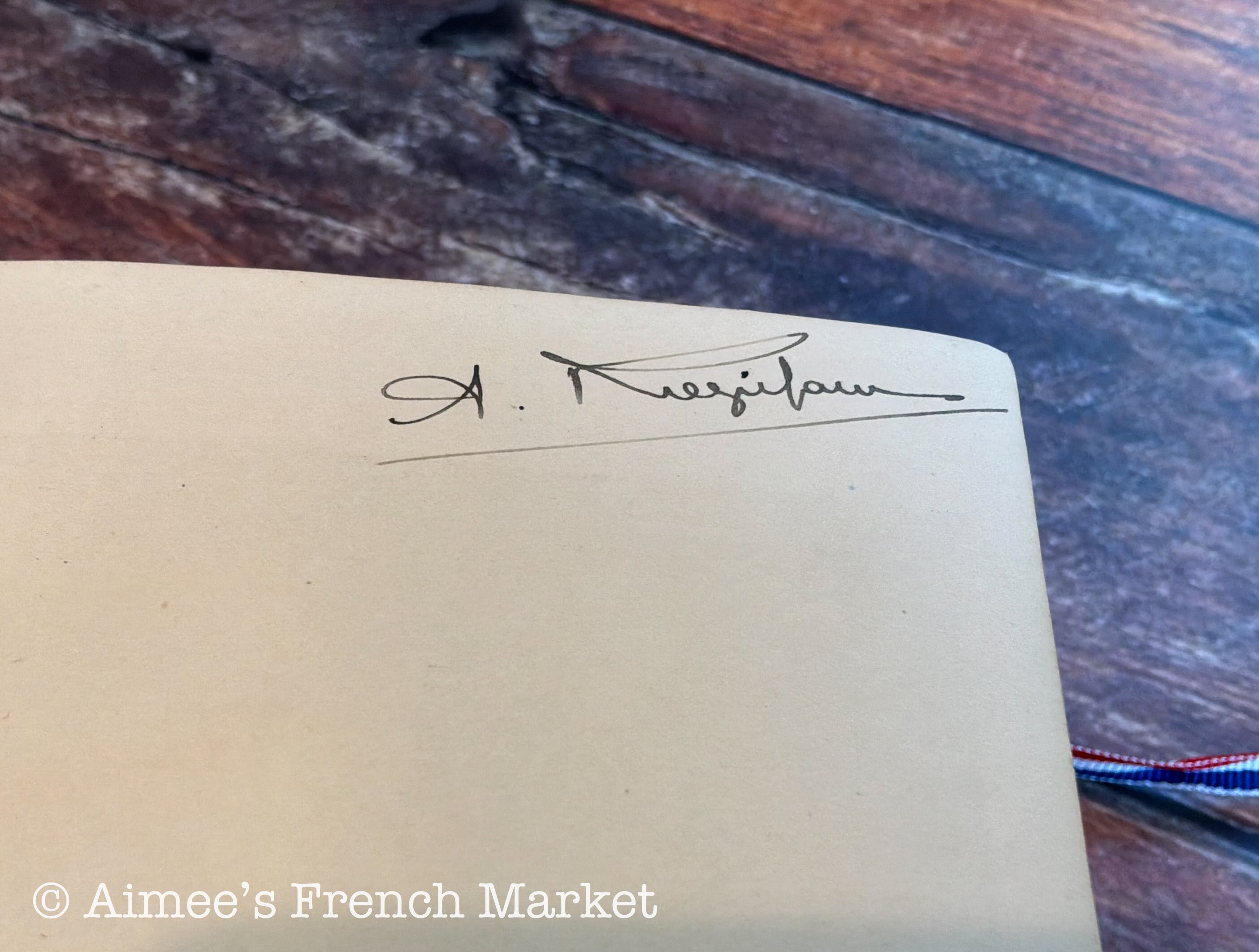 Antique French Books, Set of 5 | Cottagecore Shelf Decor | Cream Vintage Books | Paris | French Farmhouse Library