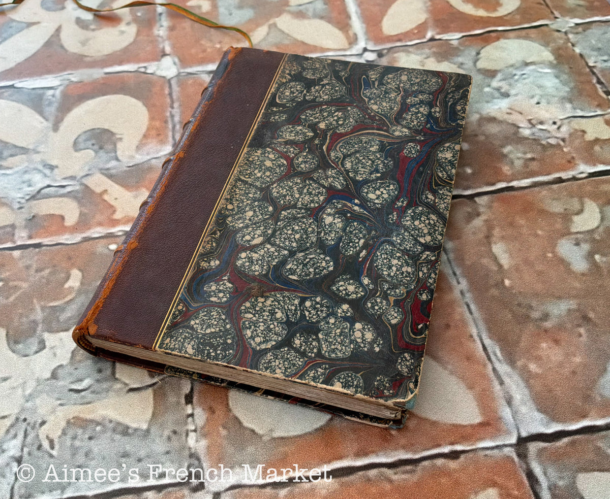 Antique French Last of the Mohicans Book, Circa 1890s, French and Indian War