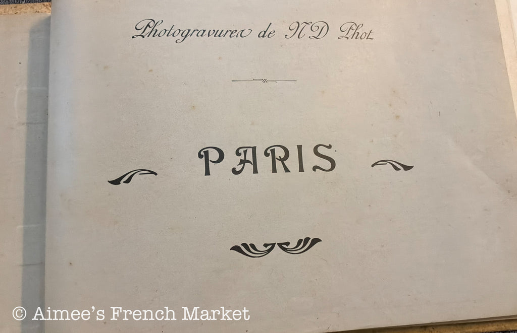 Antique Paris Souvenir Album — Vues de Paris, circa 1900–1910