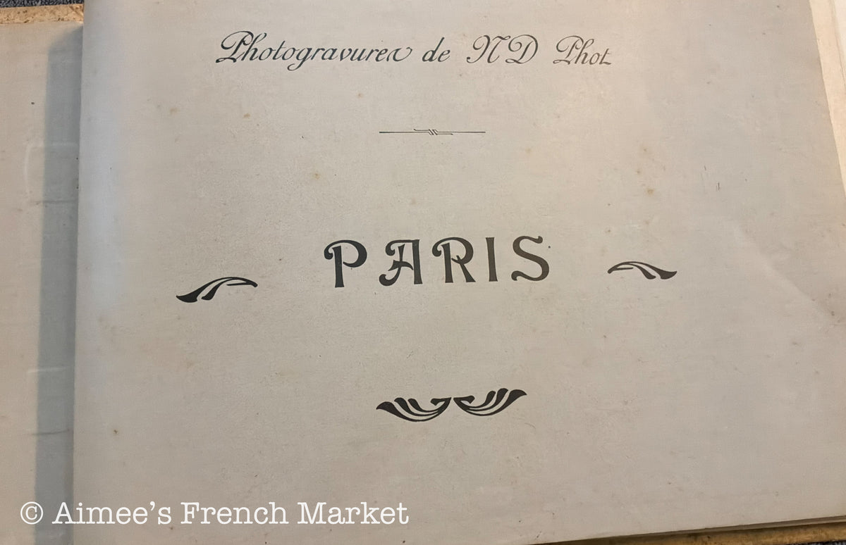 Antique Paris Souvenir Album — Vues de Paris, circa 1900–1910
