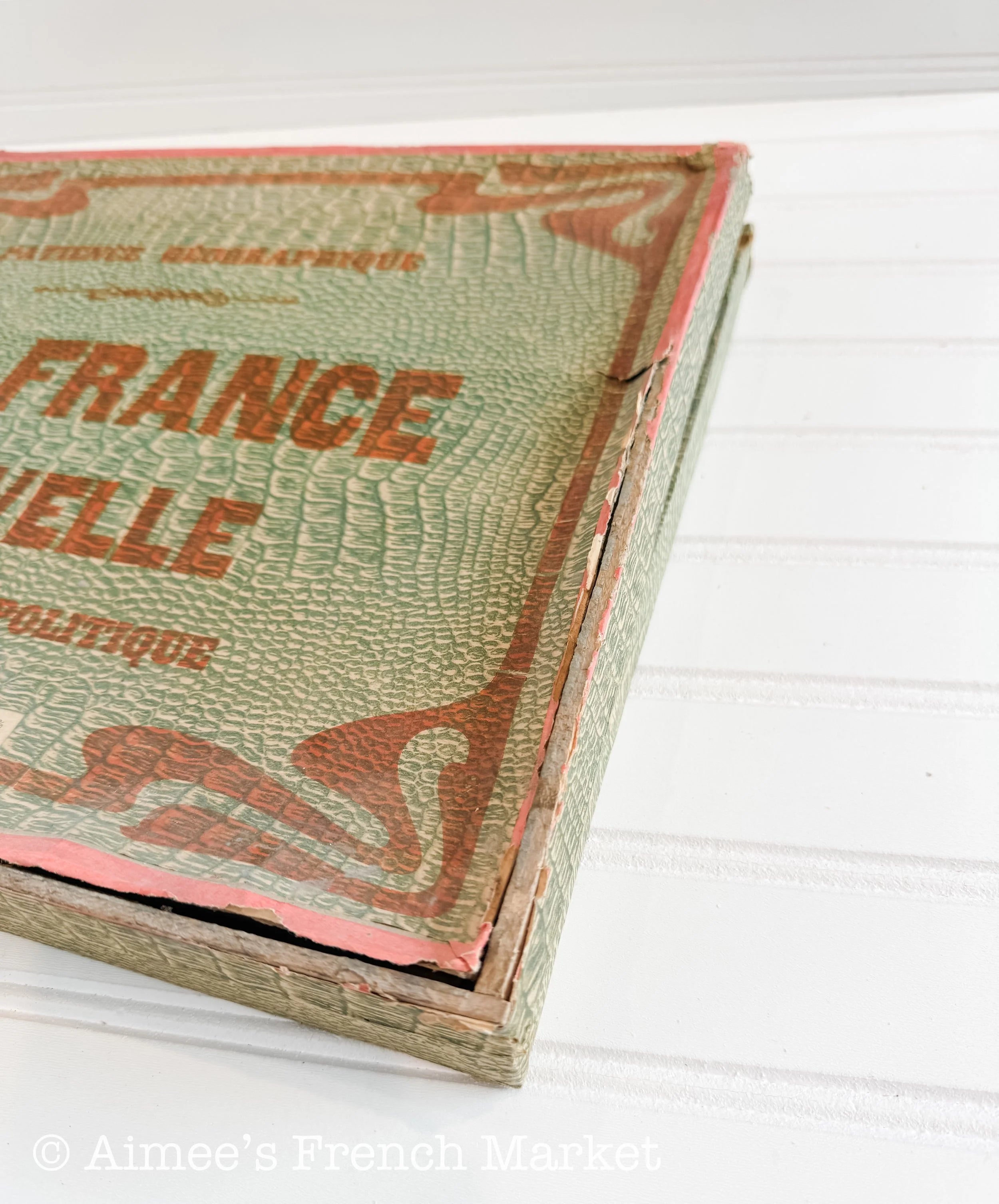 La France Nouvelle Antique Puzzle Map of France - Wood, c. 1918