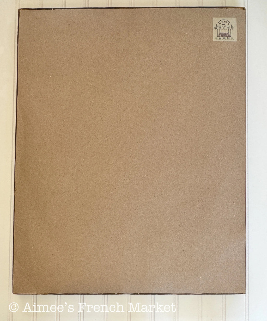 20% off - French Vintage Botanical with Very Old Antique Frame - Large - No. 6