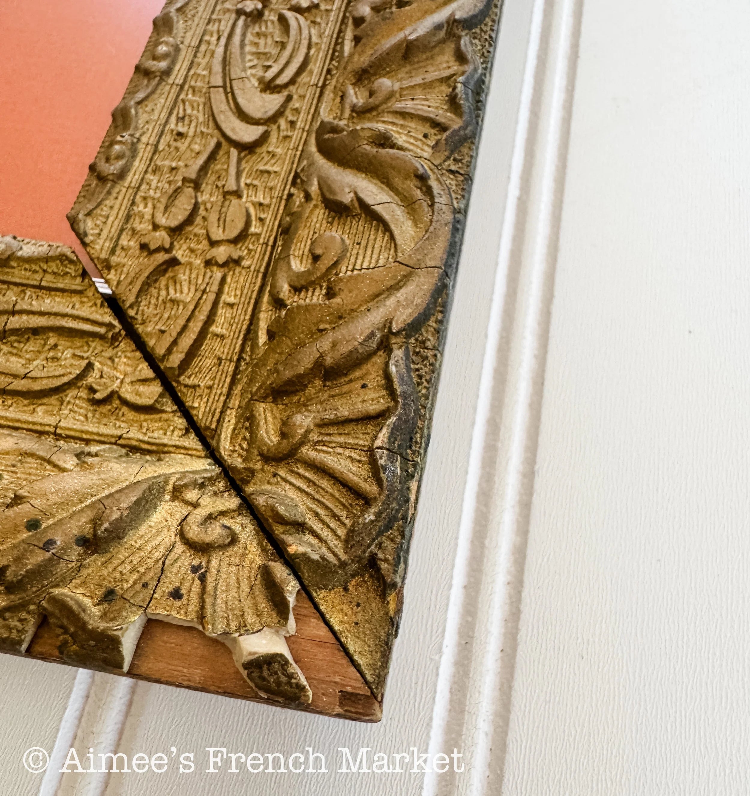 20% off - French Vintage Botanical with Antique French Frame