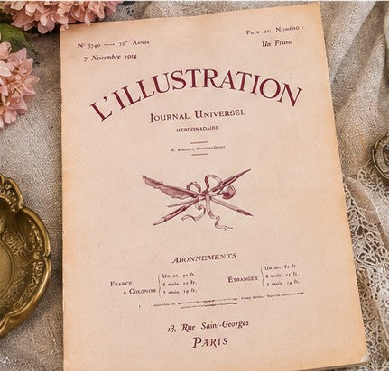 Antique French L’Illustration Magazine 1911-1914, WWI Era French Ephemera