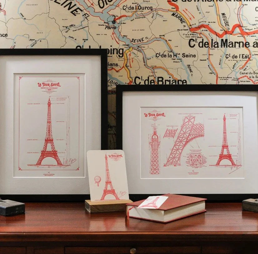 Art Print Original Details of the Eiffel Tower - Made in Paris