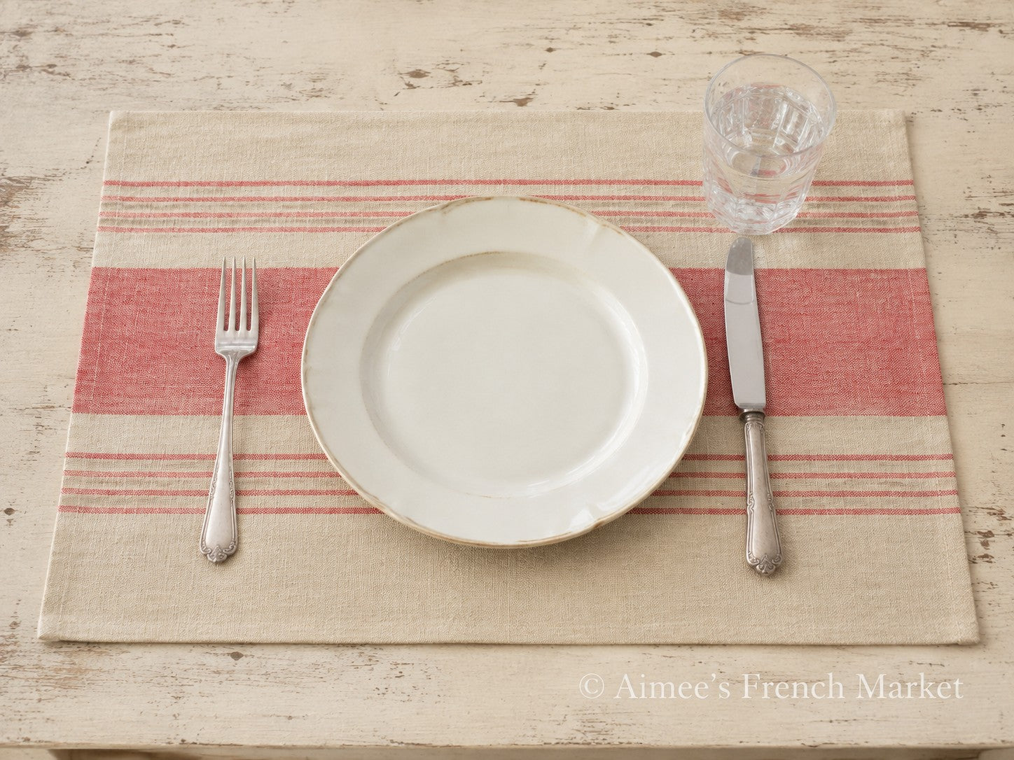 French Linen Placemats - Handmade in France - Set of 6