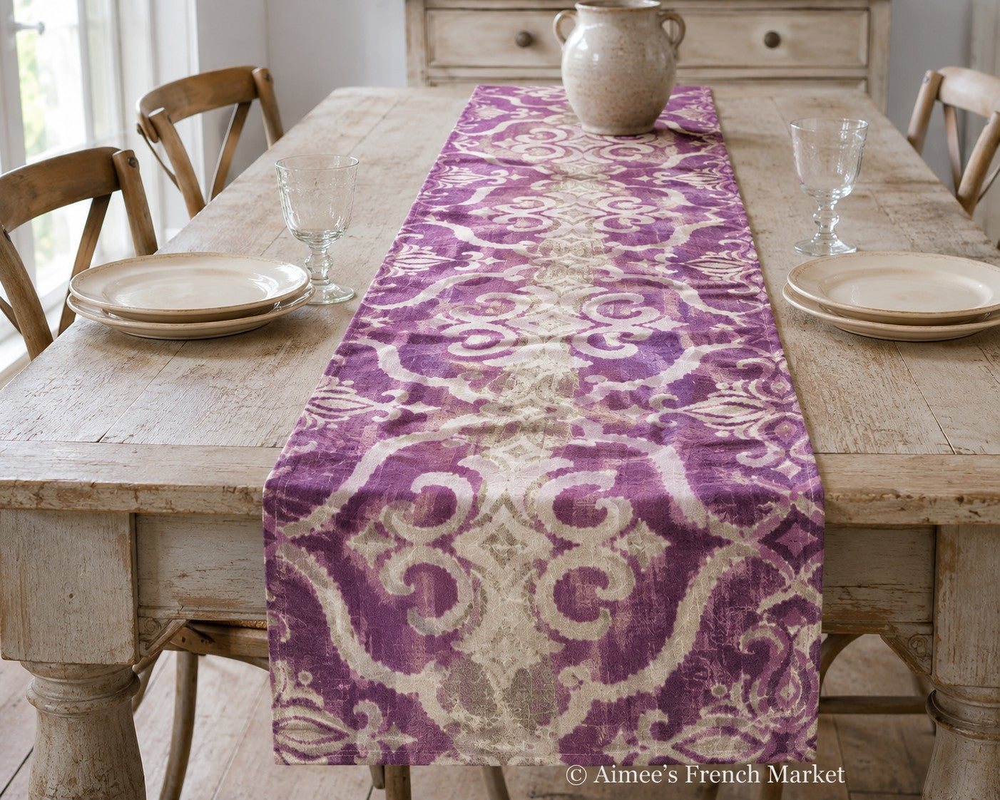 Linen Table/Dresser Runners - Handmade in France - Now in two sizes!