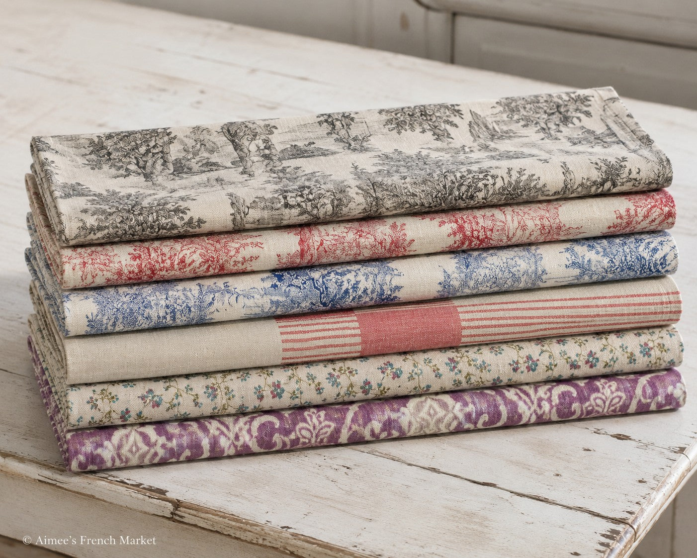 Linen Table/Dresser Runners - Handmade in France - Now in two sizes!