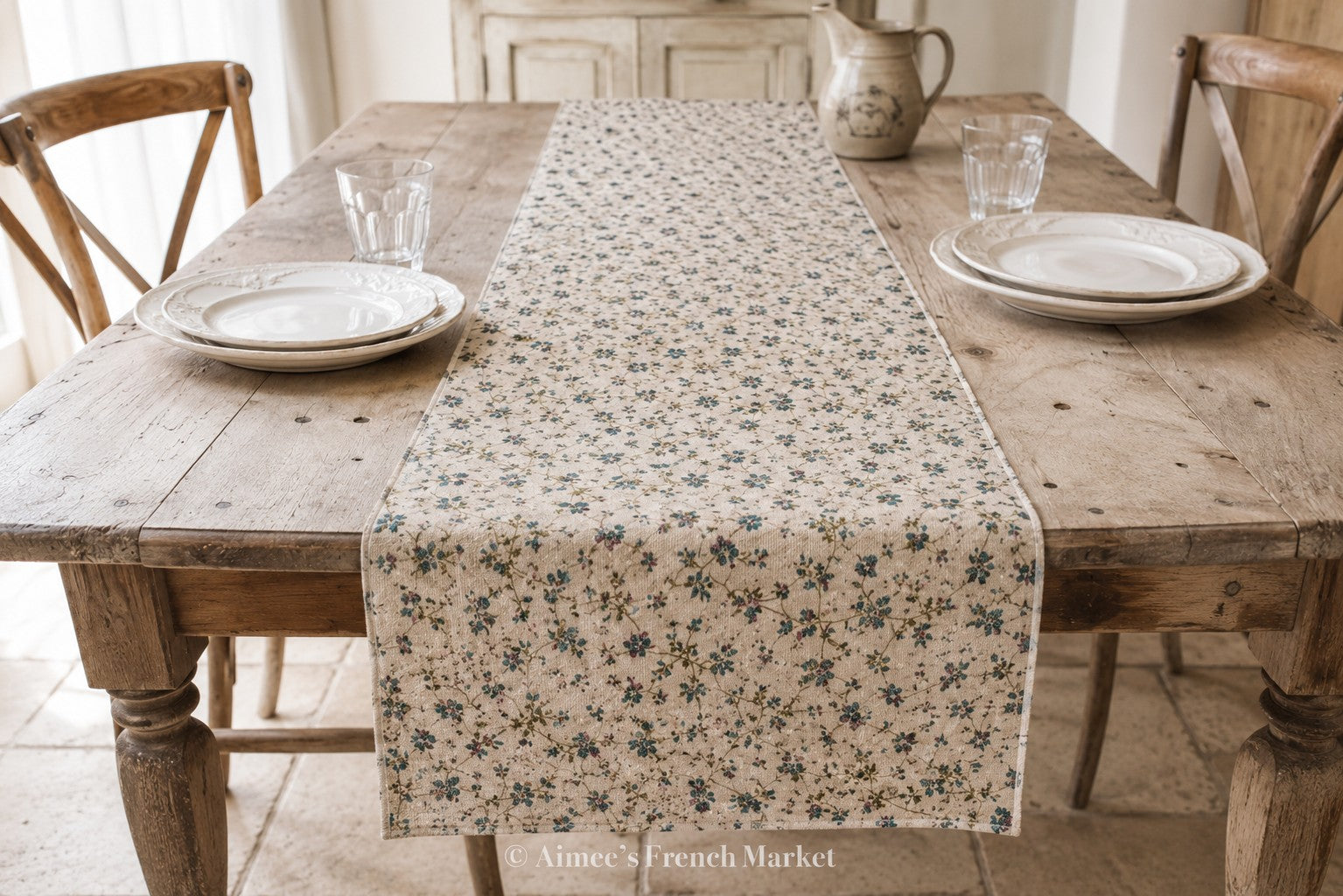 Linen Table/Dresser Runners - Handmade in France - Now in two sizes!