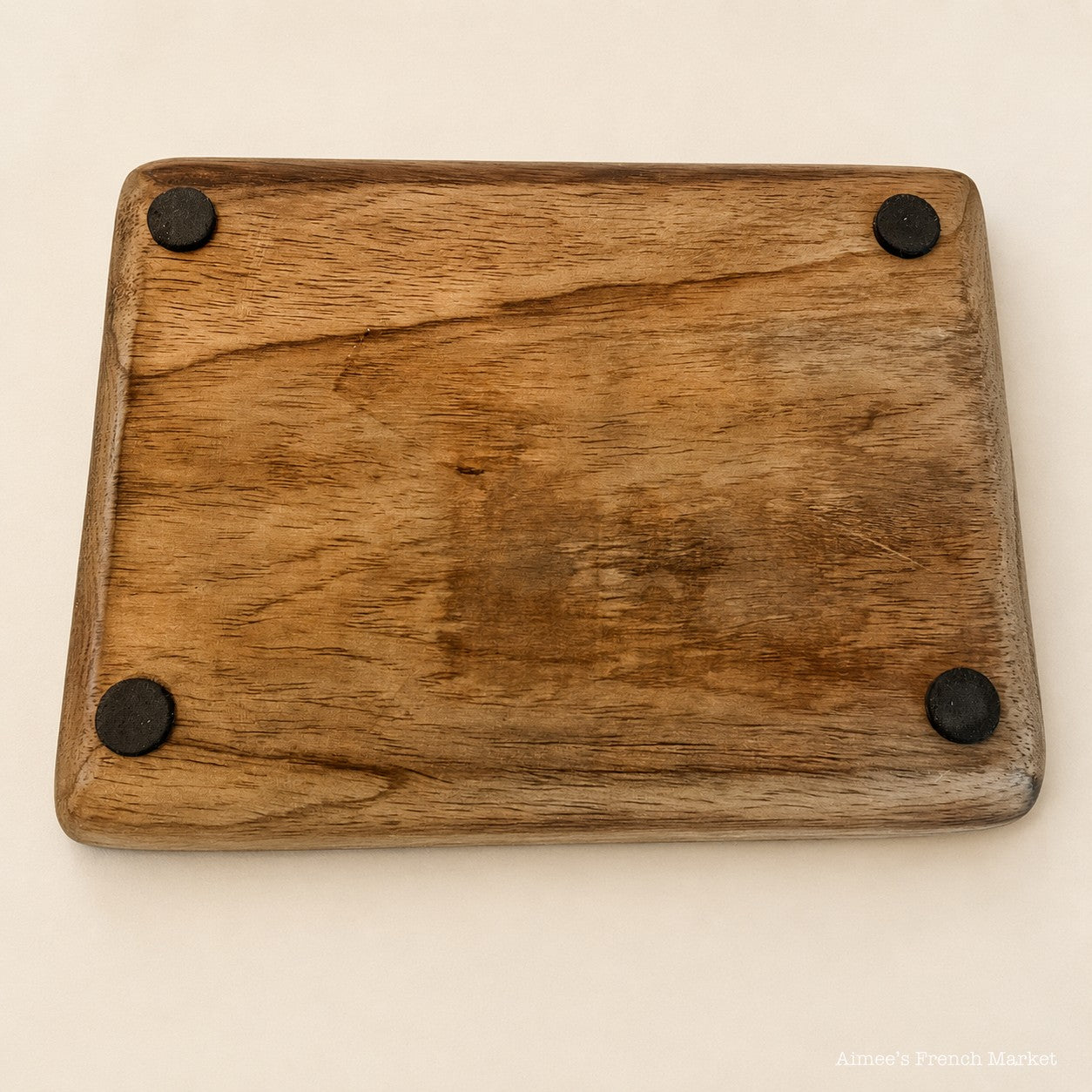 Set of 2 Mango Wood Lavender Catchall Trays – French Country Trinket Dishes