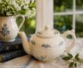 Antique French Saint-Uze Terre d’Acier Teapot, circa 1900–1920